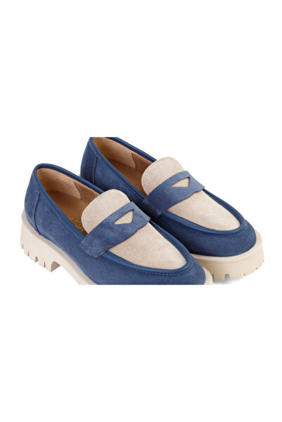 ANNASIA SHOES OLIVIA loafers - Blue leather