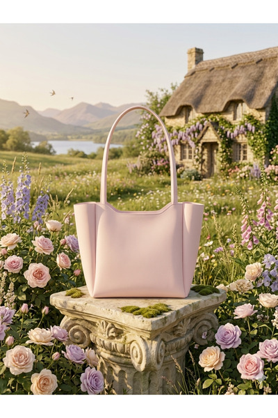 YMZBAG Τσάντα ώμου με φερμουάρ σε σχήμα πούδρας