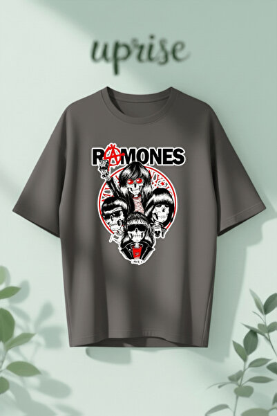 Vordevia Ramones Printed Cotton Oversize T-Shirt