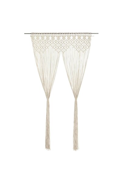 vidaxl Κουρτίνα Μακραμέ 140 x 240 εκ. Βαμβακερή