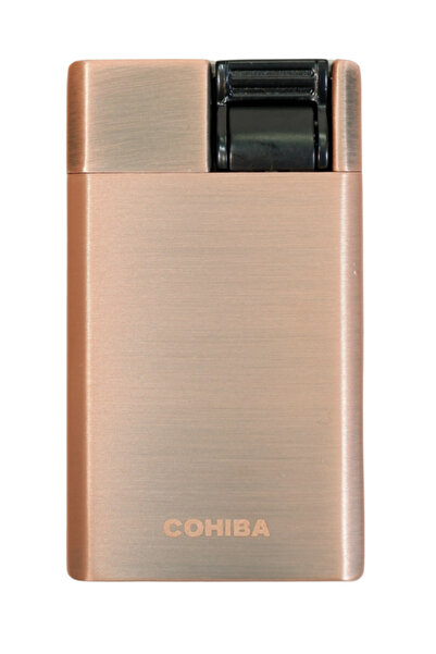 COHİBA Tek Torch Perde Alev Bronz Metal Puro Çakmağı