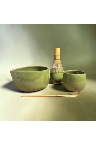 My Matcha Bowl El Yapımı Seramik Matcha Seti (3 Parça)