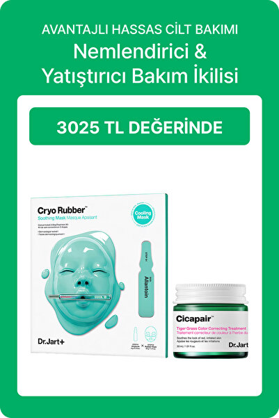 Dr.Jart+ Hassas Ciltler İçin Nemlendirici & Yatıştırıcı Bakım Seti | Cryo Rub...