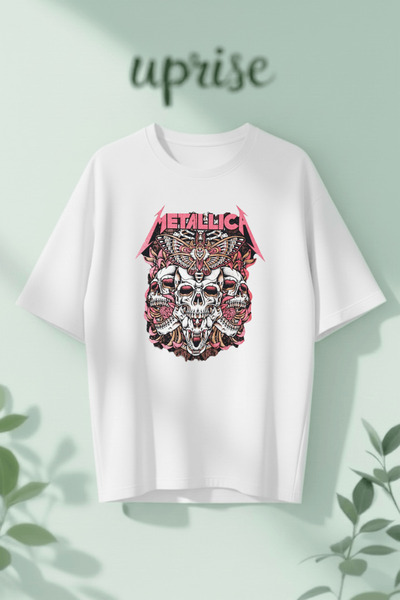 Vordevia Μπλουζάκι Oversize από βαμβάκι με στάμπα Metallica