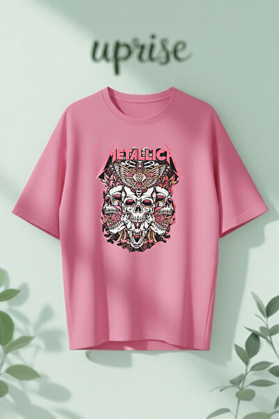 Vordevia Μπλουζάκι Oversize από βαμβάκι με στάμπα Metallica