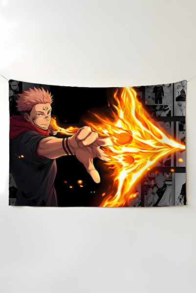 Charmbi Αισθητικό υφαντό τοίχου με θέμα Jujutsu Kaisen – Υφαντό διακόσμησης δ...