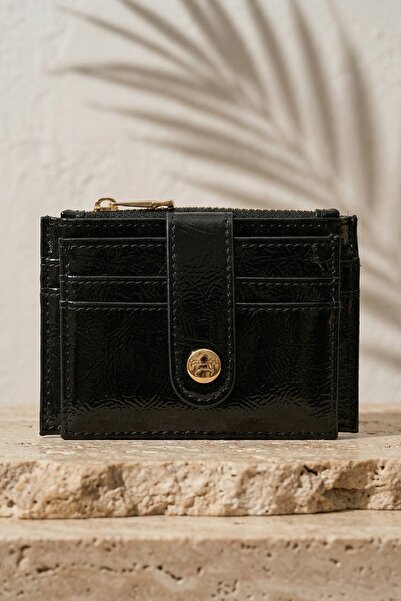 InStyle Slim Women's Card Holder Wallet Black