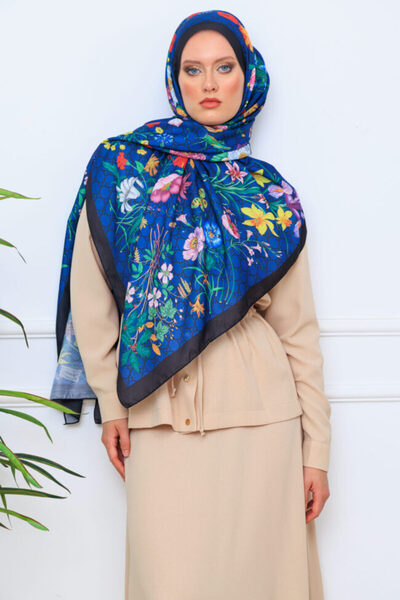Oxygen Scarfs Floral Pattern Cotton Soft Shawl 65355