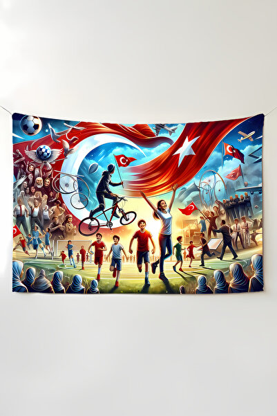 Charmbi Κάλυμμα τοίχου με θέμα την αθλητική σημαία της Τουρκίας – Ταπετσαρία ...