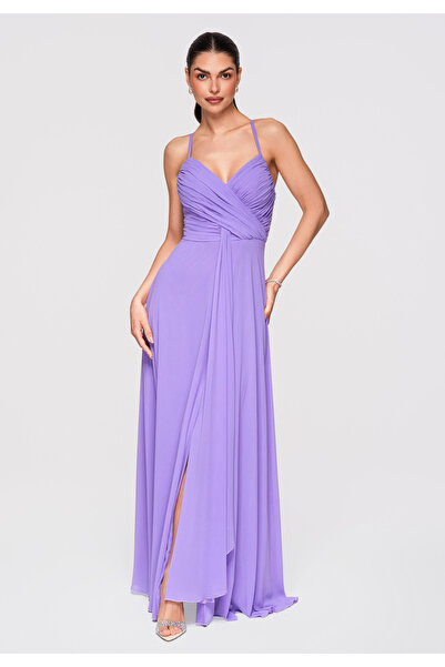 Larica OMBRE Women's Elegant Maxi Dress LA-OM-DLR310 Purple