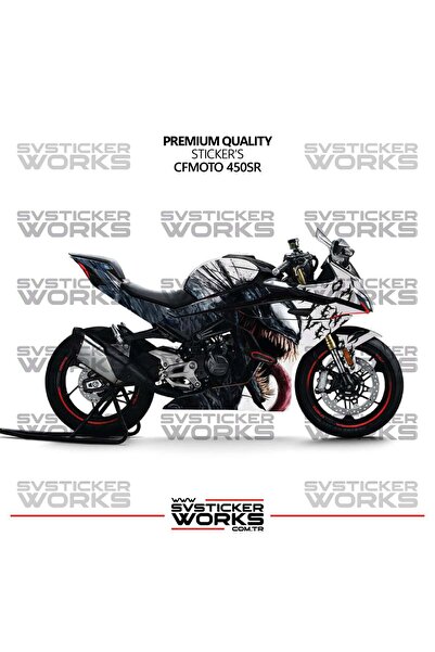 ARONA CFMOTO 450SR Kaplama Sticker Venom Design Motor Kaplama Modeli Hazır Ki...