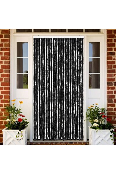 vidaxl Σήτα – Κουρτίνα Πόρτας Ανθρακί 90 x 200 εκ. από Σενίλ