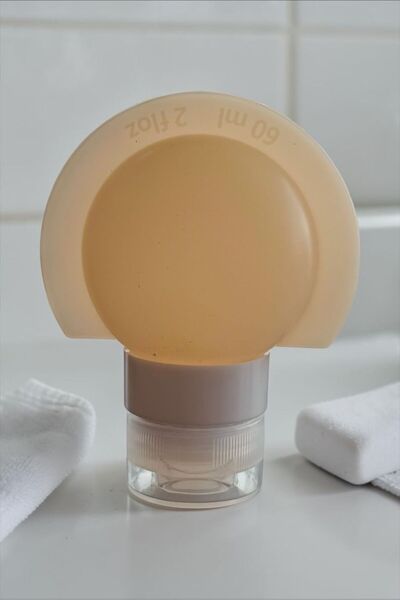 Bereketli Store Μπεζ θήκη σαπουνιού τσέπης από σιλικόνη |   Φορητό μπουκάλι υ...