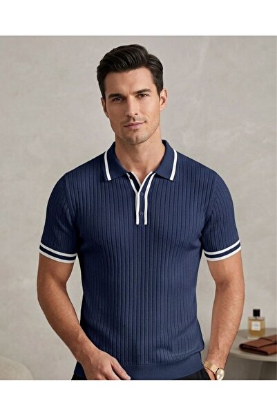 LUXETIQUE MEN'S POLO NECK T-SHIRT