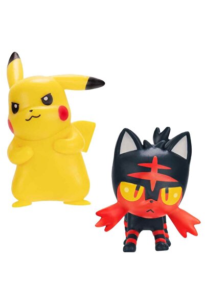 Sunman Pokemon Battle 2-Figure Set Pok/Pkw3355-C - Pikachu and Litten