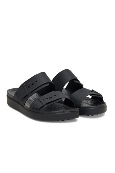 Crocs Γυναικείες παντόφλες Brooklyn Buckle Low Low Μαύρες