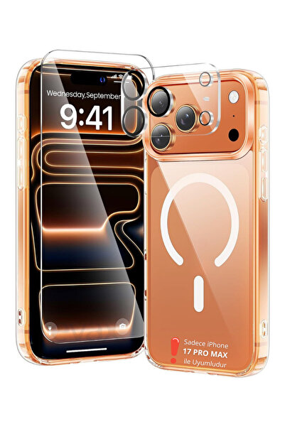 Evax [3'ü 1 Arada] iPhone 17 Pro Max Uyumlu 1 MagSafe Kılıf + 1 Ekran Koruyuc...
