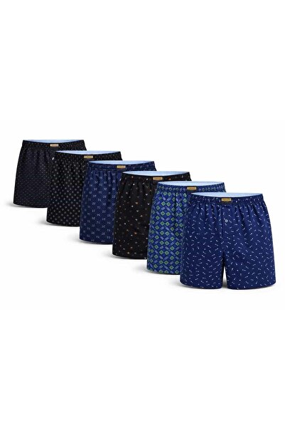 New Harmony Ανδρική πετσέτα μπόξερ με μέση γραμμή 100% βαμβακερή, μεικτό σχέδ...