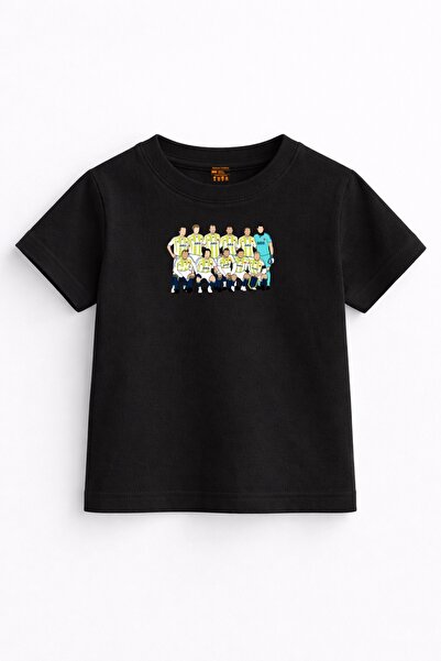 Rabona Fashion Tricou pentru copii Quarter Finals Galben-Albastru Marin – Ech...