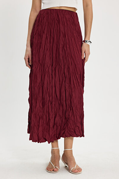 Tudors Γυναικεία φούστα με άνετη εφαρμογή, ελαστική μέση, μήκος μίντι, μπορντ...