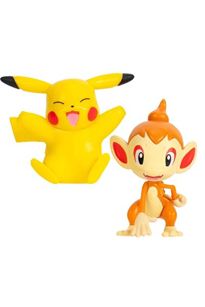 Sunman Pokemon Battle 2-Figure Set Pok/Pkw3355-X - Pikachu and Chimchar