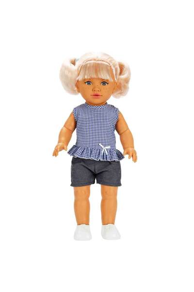 Sunman Tina Casual Bebek 45 cm - Mavi Tişörtlü