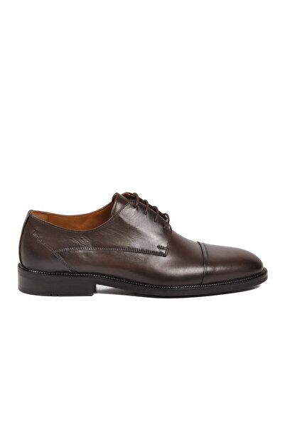 Aspor Brown Genuine Leather Men's Classic Shoes