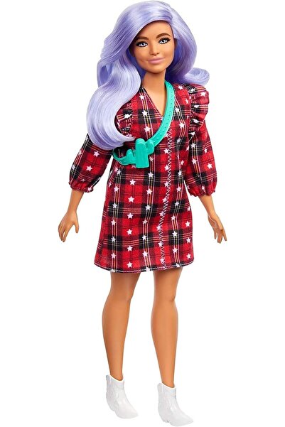 Barbie Fashionistas Doll Red Blouse Lavender Hair #157 FBR37/GRB49