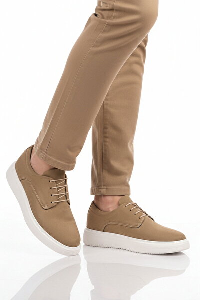 Aspor Mink Suede Lace-Up Men's Casual Shoes