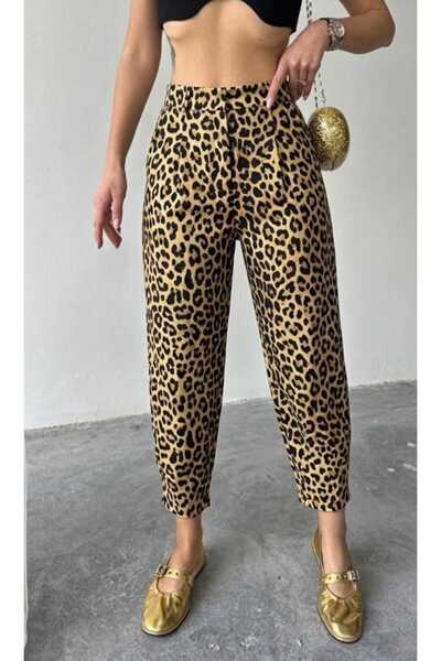 FEVİLLE ΓΥΝΑΙΚΕΙΟ ΠΑΝΤΕΛΟΝΙ ΣΑΛΒΑΡΙ ΜΕ ΣΧΕΔΙΟ ΛΕΟΠΑΡ