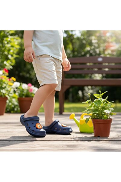 mersin md tekstil Παιδικές παντόφλες παραλίας με σχέδια πισίνας