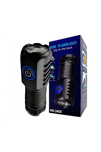 Çadır Dünyası Kamp Ekipmanları Çadır Dünyası HS-2401 Mini LED El Feneri - USB...