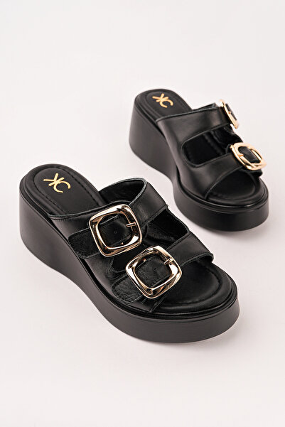 Madam Tarz Kcl-Dl40 Filled Sole Double Belted Slippers