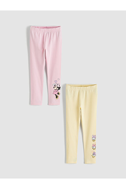 LC Waikiki Colanți de fete cu imprimeu Daisy Duck, pachet de 2