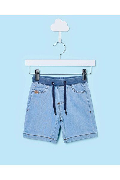 REDTAG Infant Boys Blue Denim Shorts