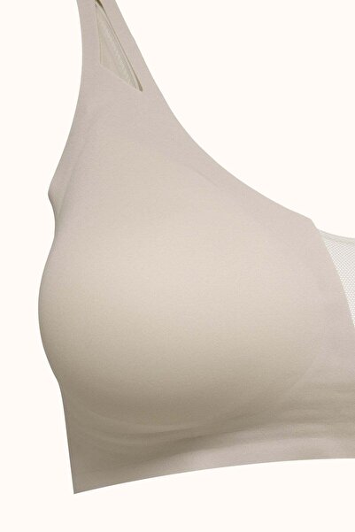 C&City Wireless Seamless Laser Cut Padded Bra Cc428 Stone