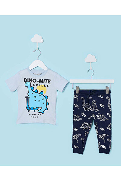 REDTAG Infant Boys Grey Pyjama Set