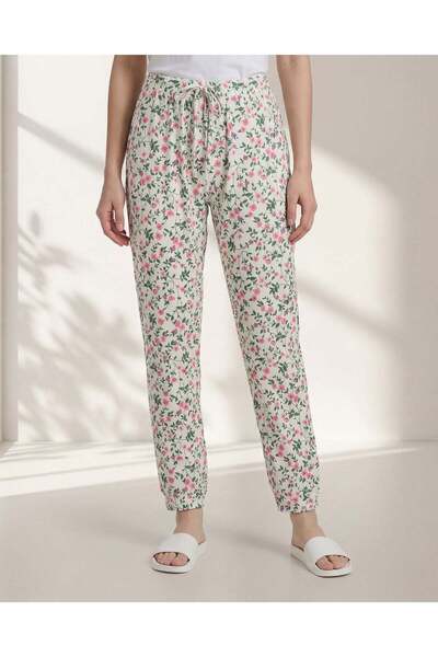 REDTAG Women Ivory Printed Pyjama Bottom