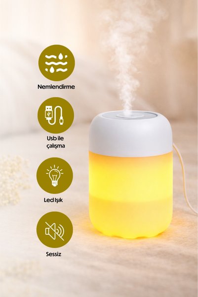 Divex Ultrasonic Air Humidifier - Quiet Steam Maker, Aroma Diffuser, and Warm Led Night Light