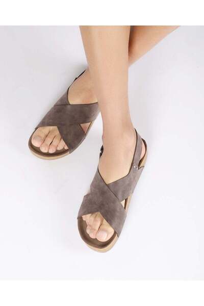 Chirpy Ανδρικές καλοκαιρινές παντόφλες με χιαστί λουράκια και Velcro στην πλά...