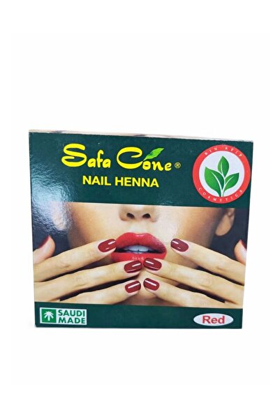 safa cone حناء الأظافر – (Red) لمسة جمال طبيعية بلون أحمر جذاب