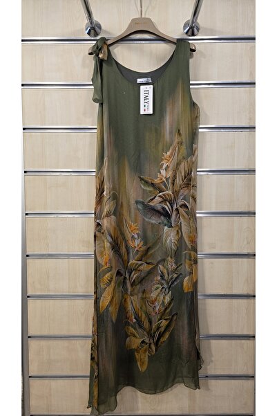 Park Moda Ιταλικό μεταξωτό φόρεμα με δέσιμο στους ώμους