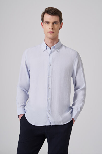 Morven Мъжка риза А. МАВИ с динамична кройка и яка с копчета, модал