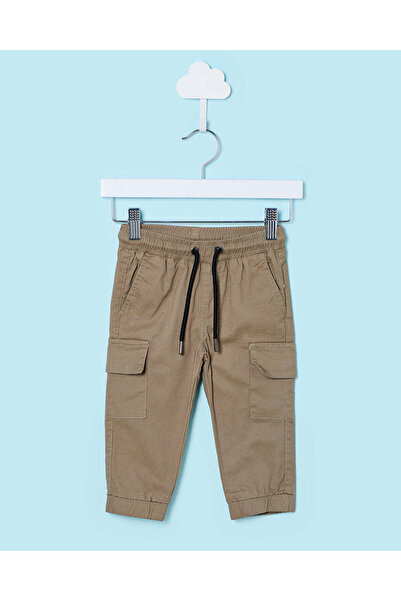 REDTAG Infant Boys Beige Cargo Trouser