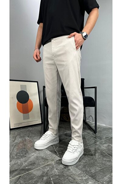 Likralı Basic Pantolon Taş