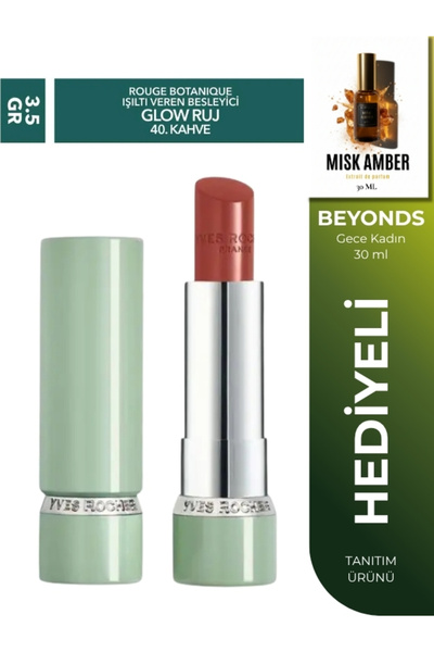 Yves Rocher Glow Ruj Parlak Nemlendirici Doğal Görünüm Nude Vegan Hafif Renk ...