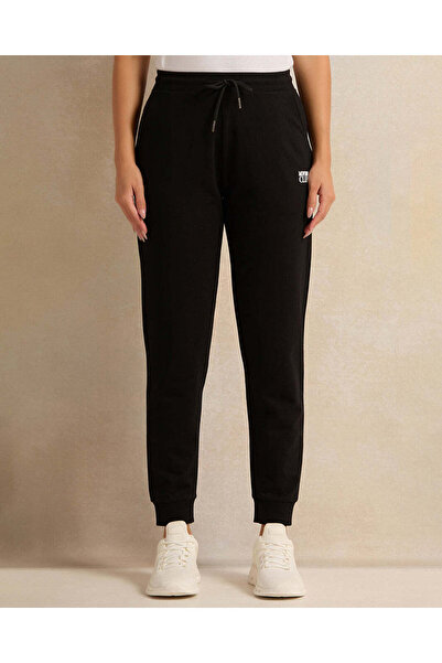 REDTAG Women Black Printed Jogger Pants