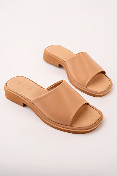 Madam Tarz Jbr-T100 Flat Sole Genuine Leather Slippers