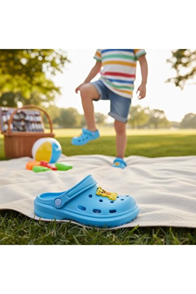 mersin md tekstil Παιδικές παντόφλες παραλίας με σχέδια πισίνας