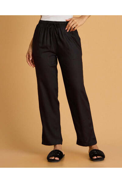 REDTAG Women Black Pyjama Bottom